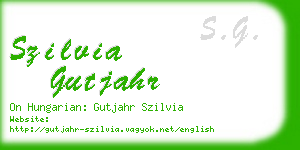 szilvia gutjahr business card